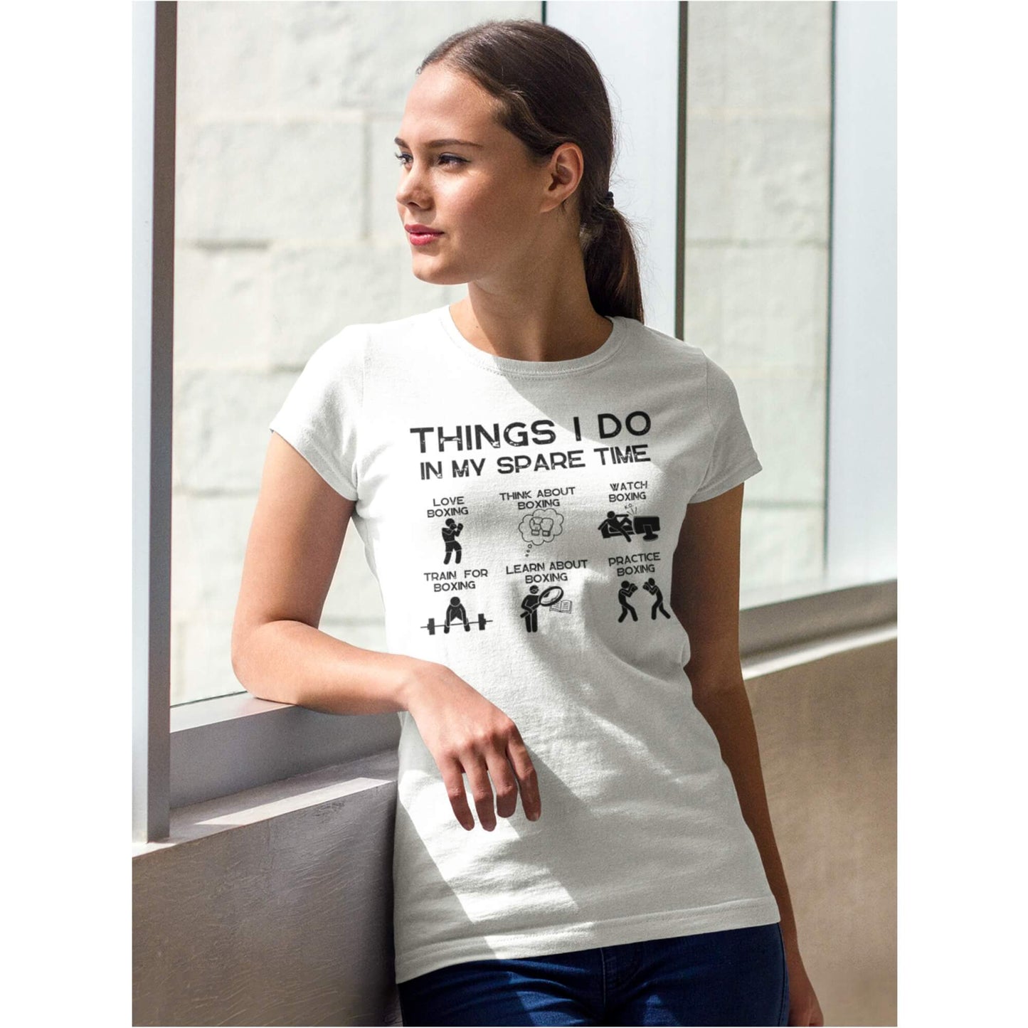 Women's Things I do in my sparetime boxing T-Shirt