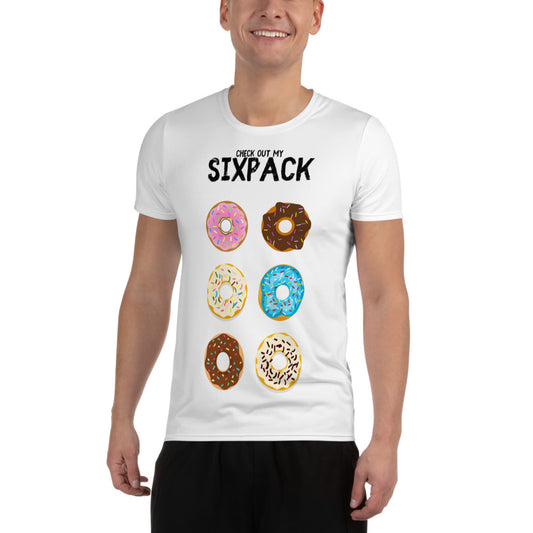 "Sixpack Checker" Sport-T-Shirt für Herren