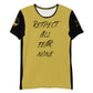 Trainingsshirt Respect All Fear None - Gold