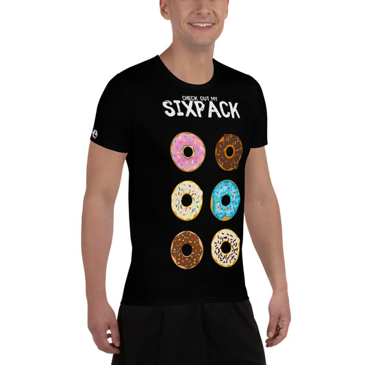 "Sixpack Checker" Sport-T-Shirt für Herren