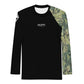 "Green Camo distorted" men's rash guard