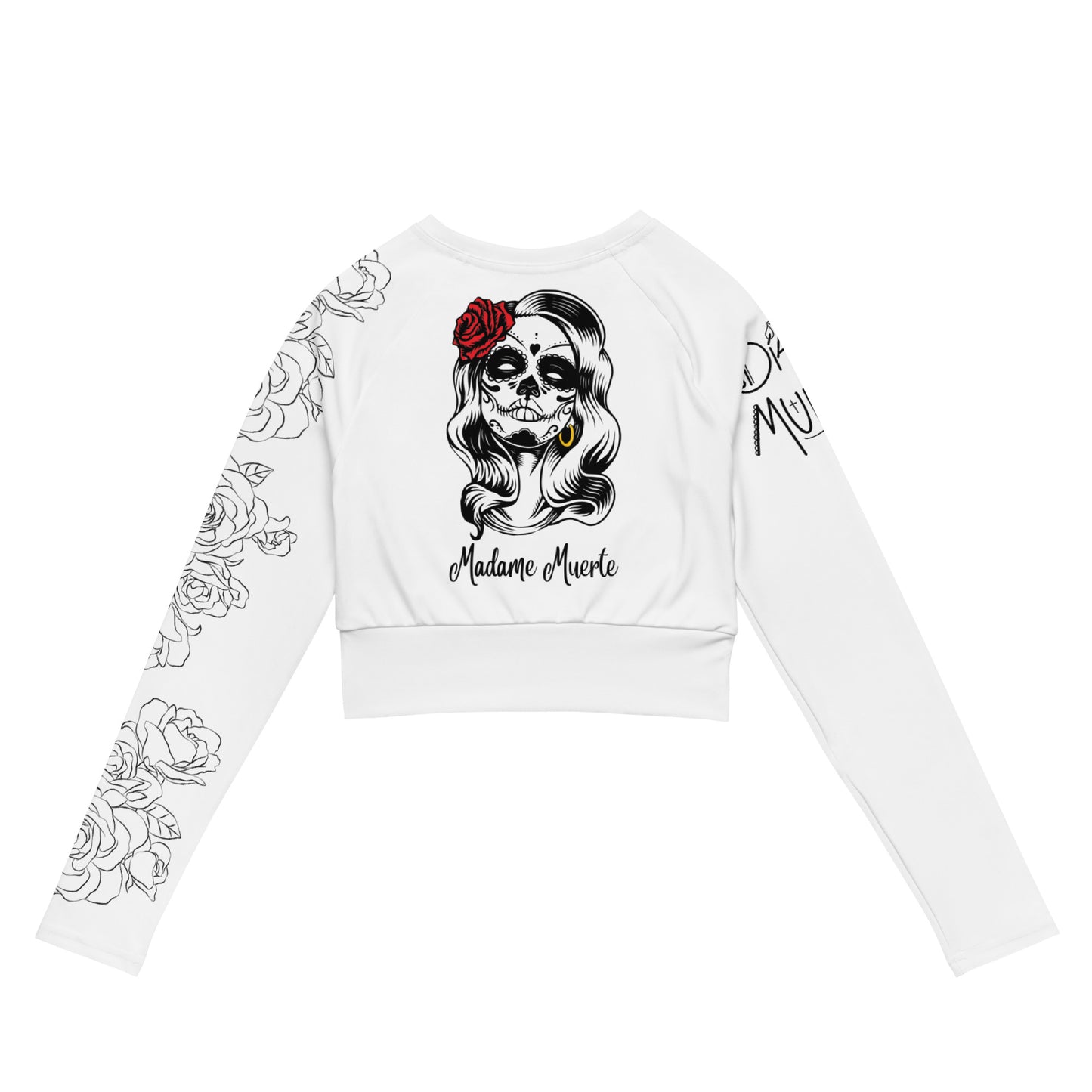 Madame Muerte long sleeve crop top