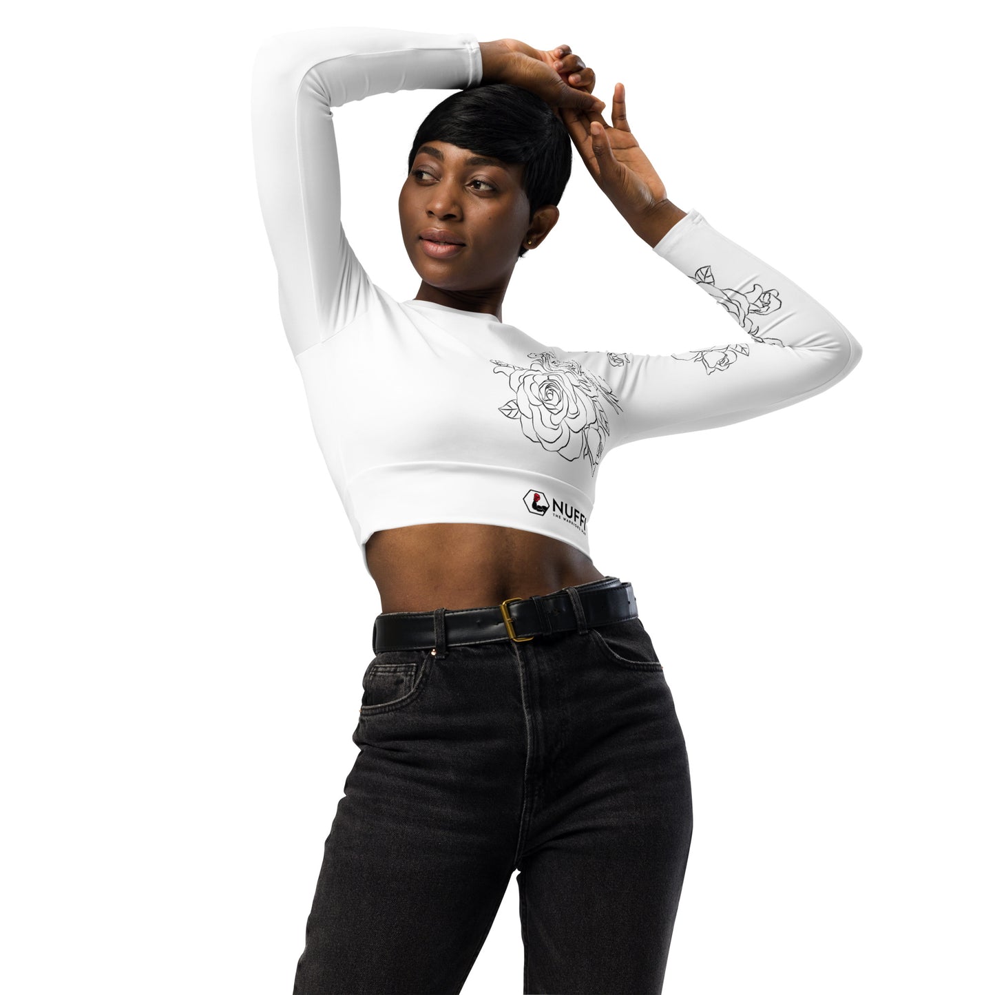 Madame Muerte long sleeve crop top