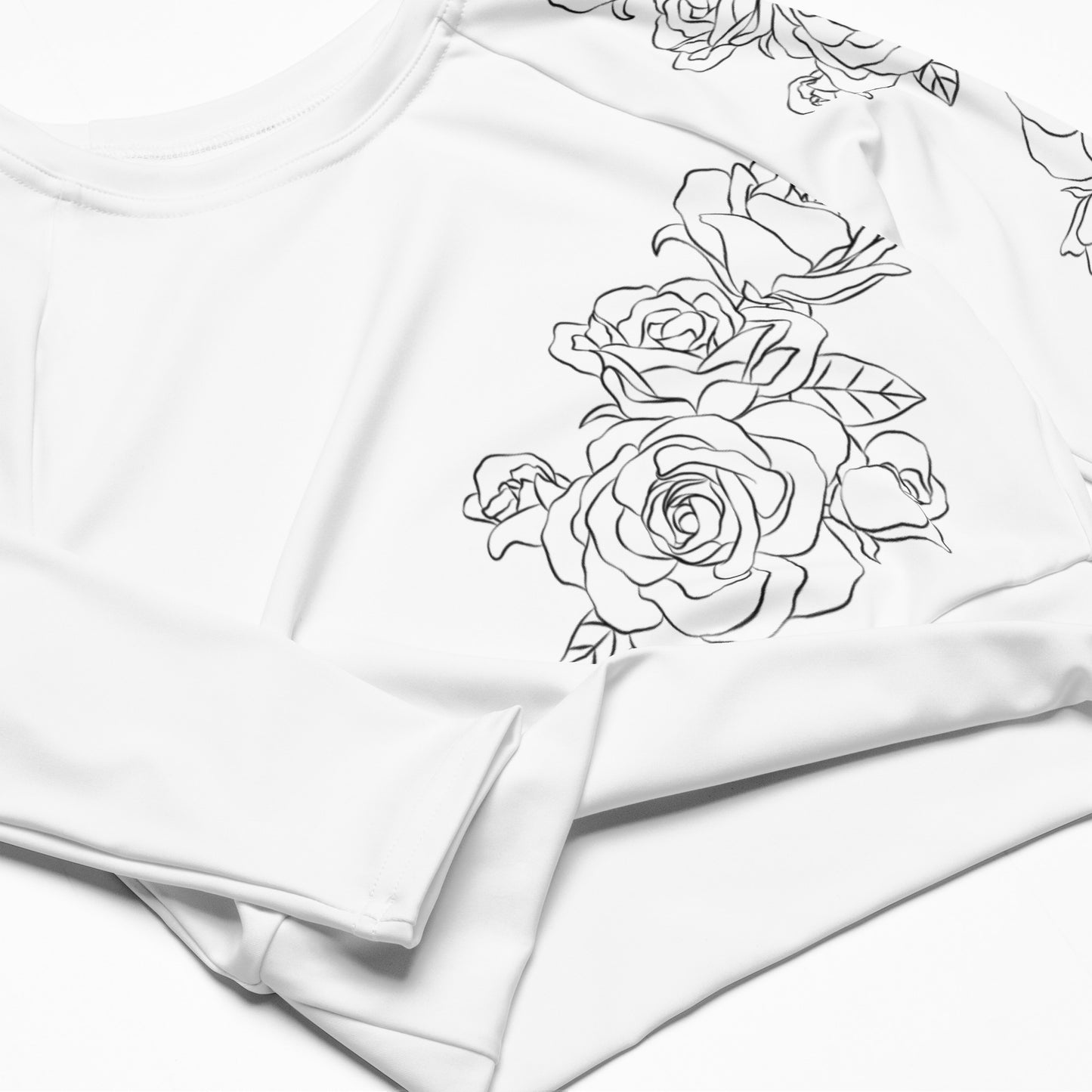 Madame Muerte long sleeve crop top